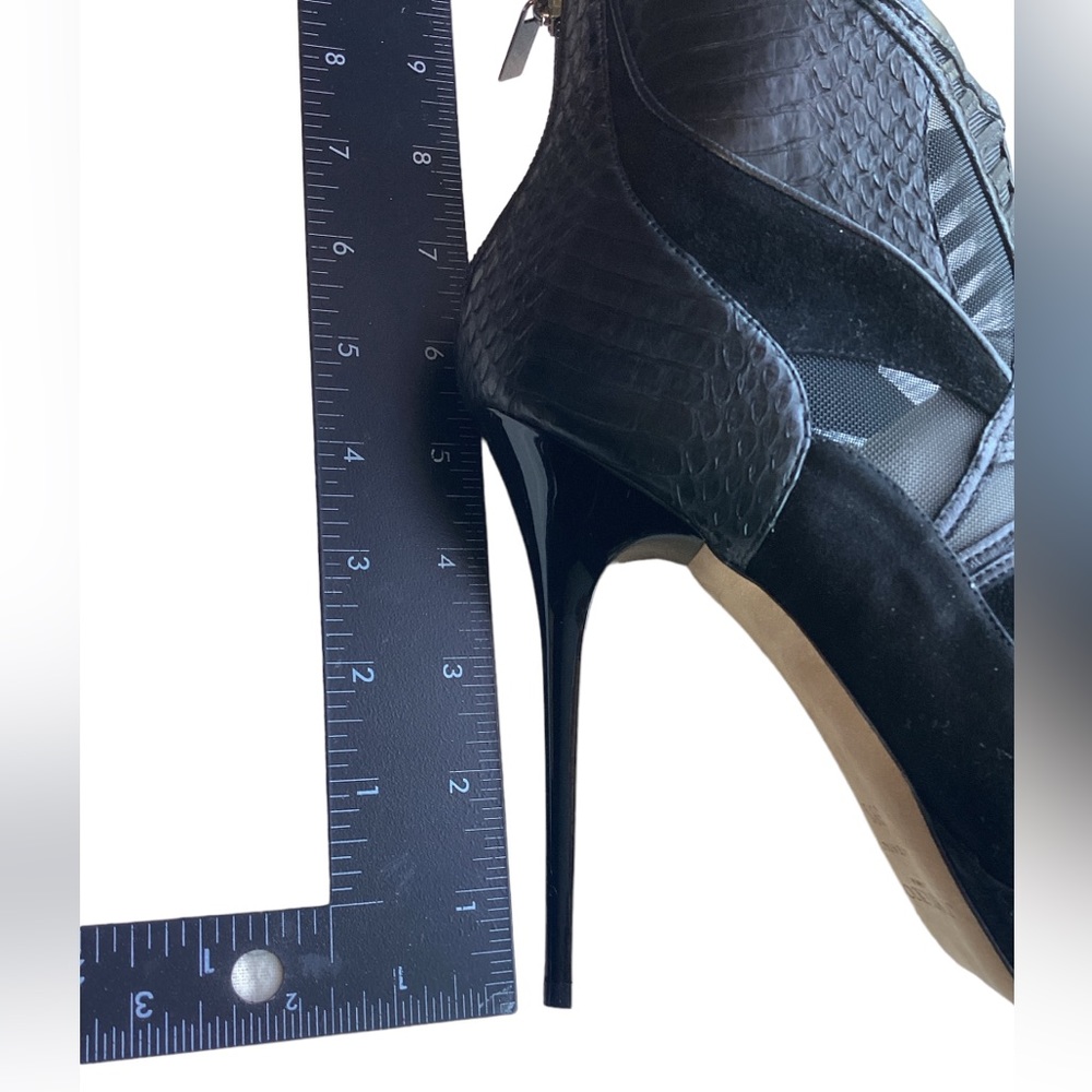 NIB Jimmy Choo Black Faxon Stiletto Ankle Boots - Picture 6 of 14